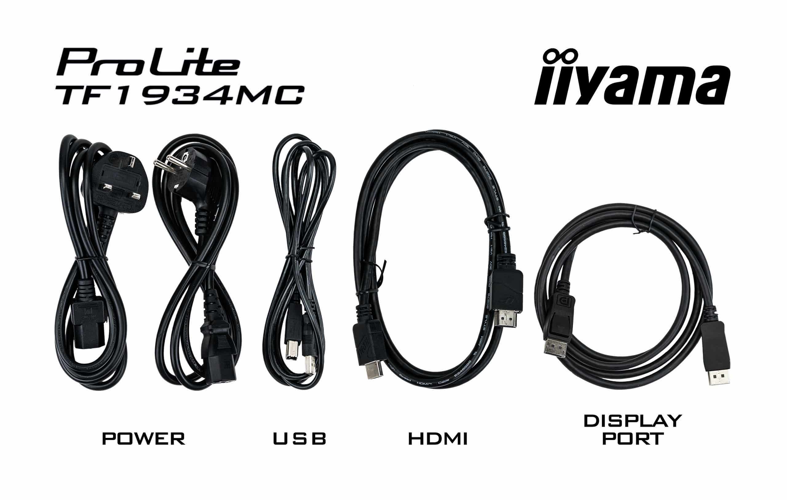iiyama ProLite TF1934MC-B7X computer monitor 48,3 cm (19") 1280 x 1024 Pixels SXGA LED Touchscreen Zwart - Afbeelding 5