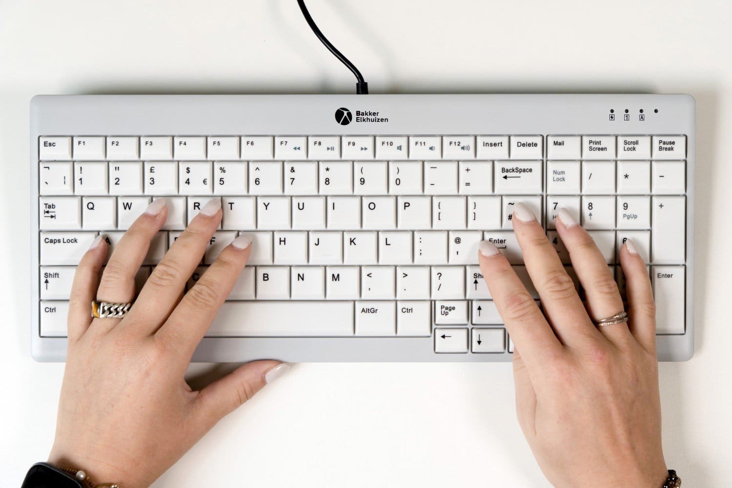 BakkerElkhuizen UltraBoard 960 V2 Compact Standard UK Qwerty Toetsenbord - Afbeelding 8