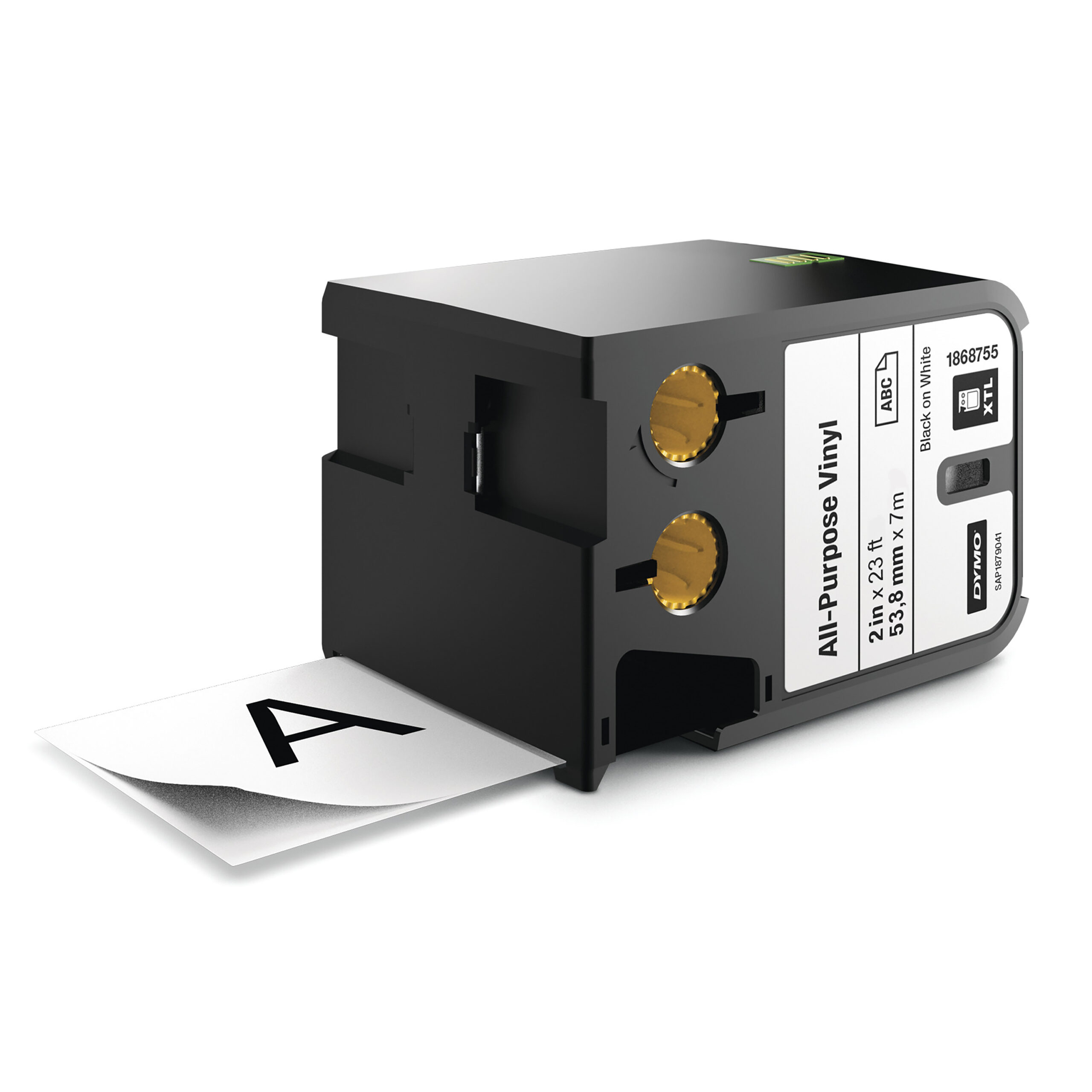 DYMO XTL multifunctionele labels van vinyl | 54 mm x 7 m | zwart op wit