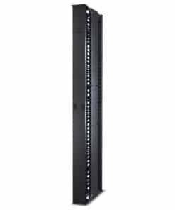 APC Sterke verticale kabelgeleider voor racks met 2 en 4 staanders, hoogte 231 cm x breedte 15 cm, dubbelzijdig met deuren