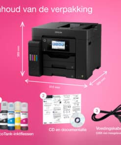 Epson EcoTank ET-5850 A4 multifunctionele Wi-Fi-printer met inkttank en fax - Afbeelding 5