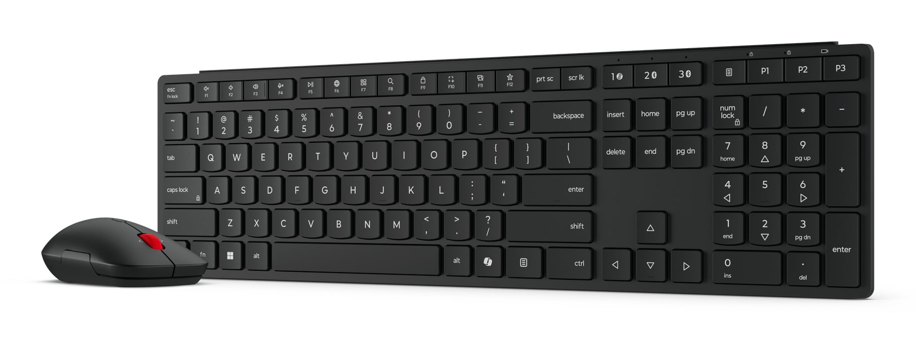 Lenovo 4X31S04814 toetsenbord Inclusief muis Kantoor RF-draadloos + Bluetooth Belgisch Zwart - Afbeelding 4