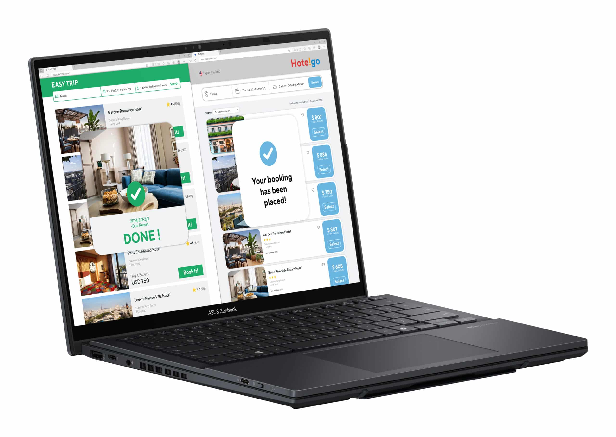 ASUS Zenbook Duo UX8406CA-QL038W Intel Core Ultra 7 255H Hybride (2-in-1) 35,6 cm (14") Touchscreen WUXGA 32 GB LPDDR5x-SDRAM 1 TB SSD Wi-Fi 7 (802.11be) Windows 11 Home Belgisch Grijs - Afbeelding 4