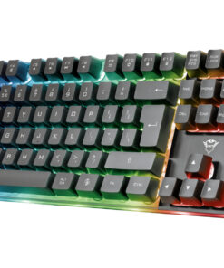 Trust GXT 838 Azor Gaming‑toetsenbord + muis set – Gaming toetsenbord + muis – Bedrade gaming set met verlichting – QWERTY layout – Zwart