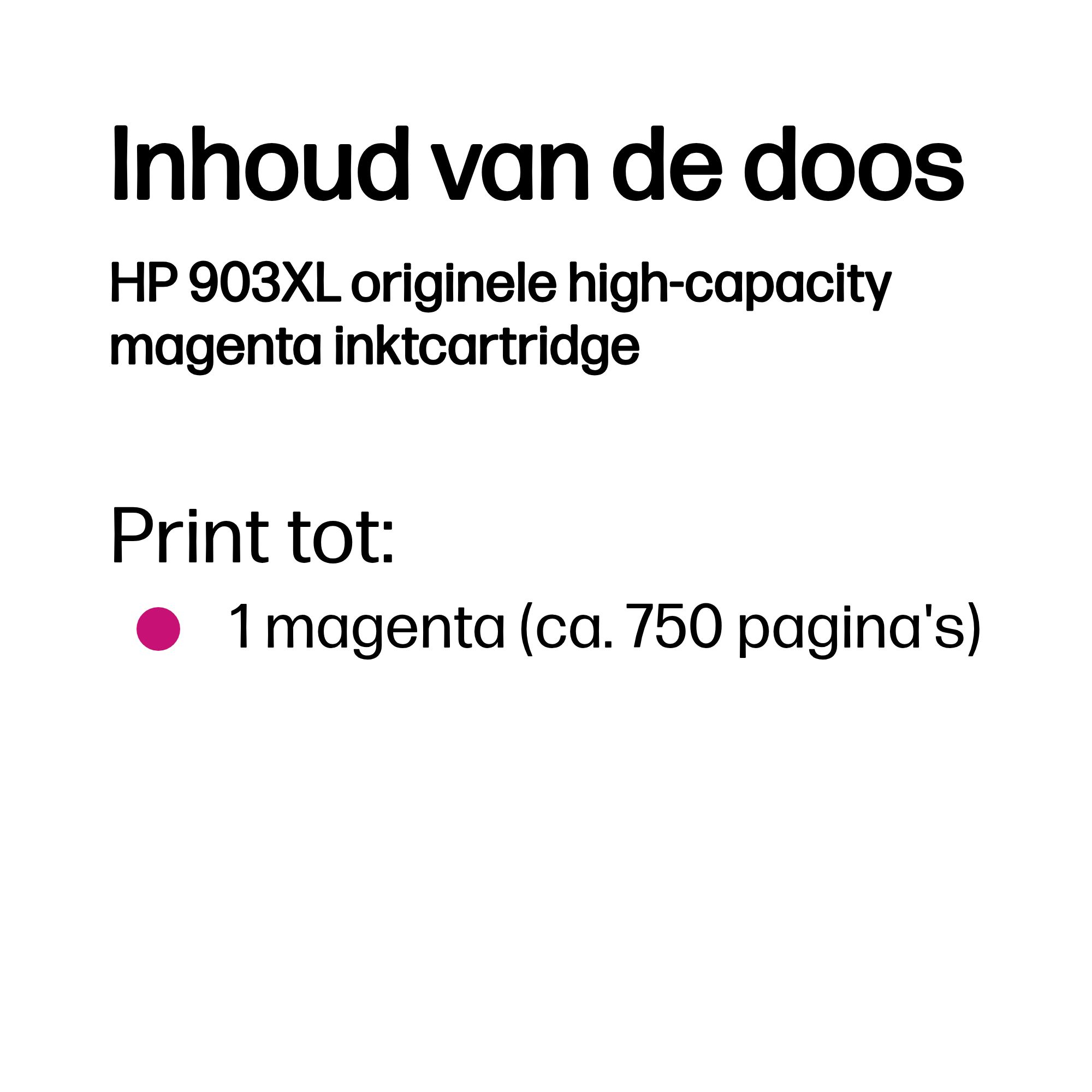 HP 903XL originele high-capacity magenta inktcartridge - Afbeelding 2