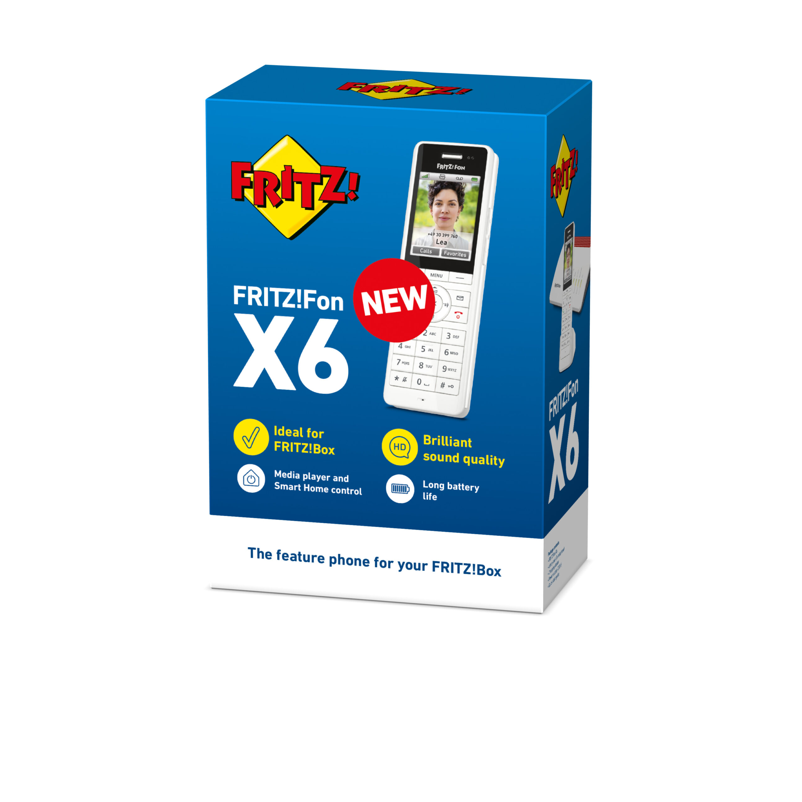 Fon FRITZ! X6 DECT-telefoon Nummerherkenning Wit - Afbeelding 4