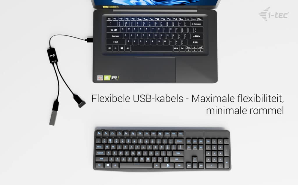 i-tec USB-A Cable HUB 2 port (2x USB-A) - Afbeelding 3