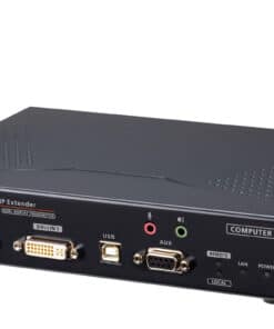 ATEN DVI-I KVM met tweevoudige weergave via IP-zender met internettoegang