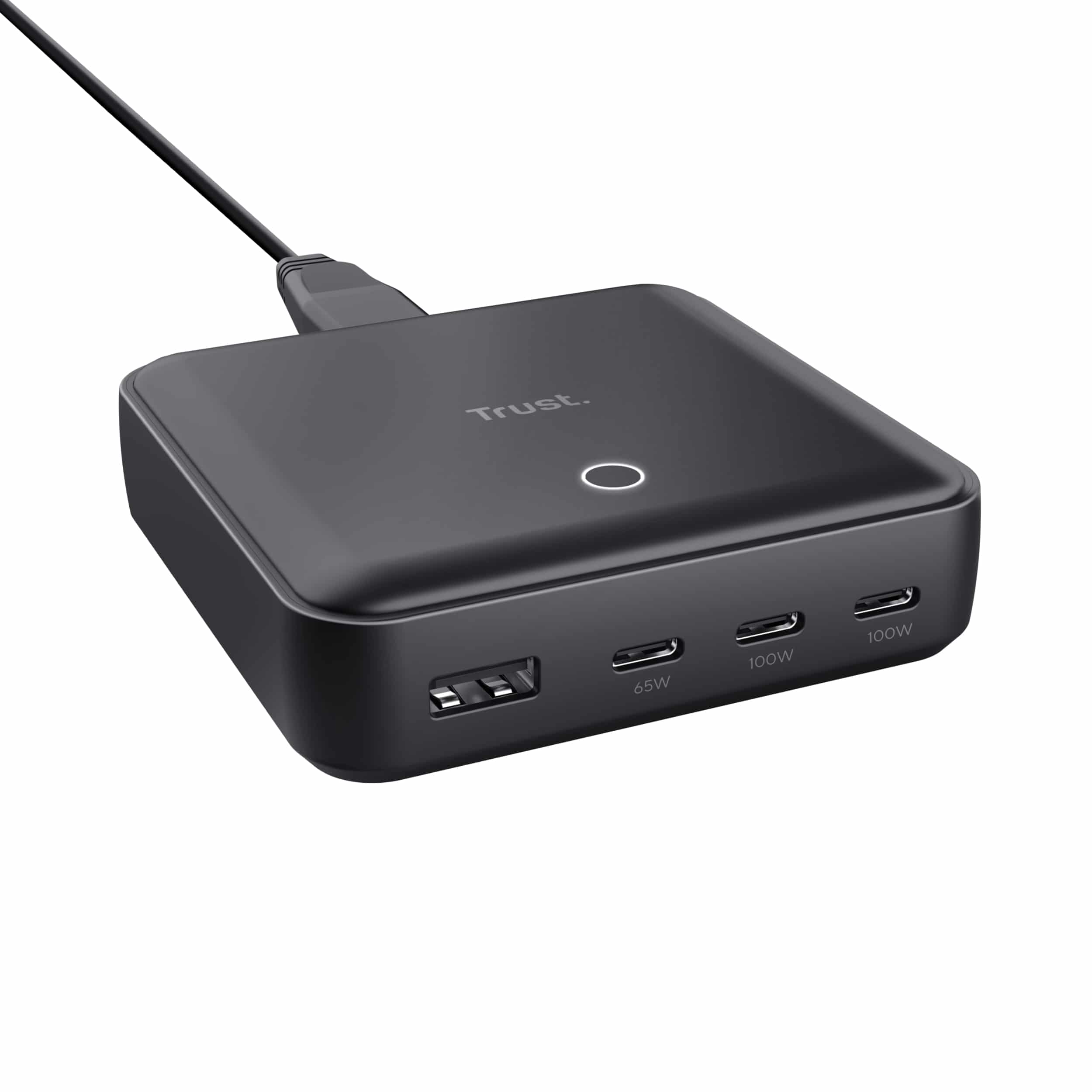 Trust Maxo 100W Universele Laptoplader - USB-C oplader – 100W vermogen – Voor binnengebruik – Zwart