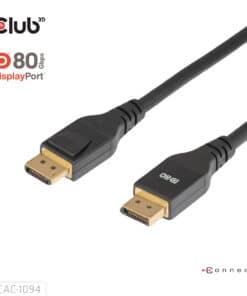 CLUB3D DisplayPort™ 2.1 VESA DP80 Gecertificeerd Kabel 8K240Hz 2m/6.56ft - Afbeelding 3