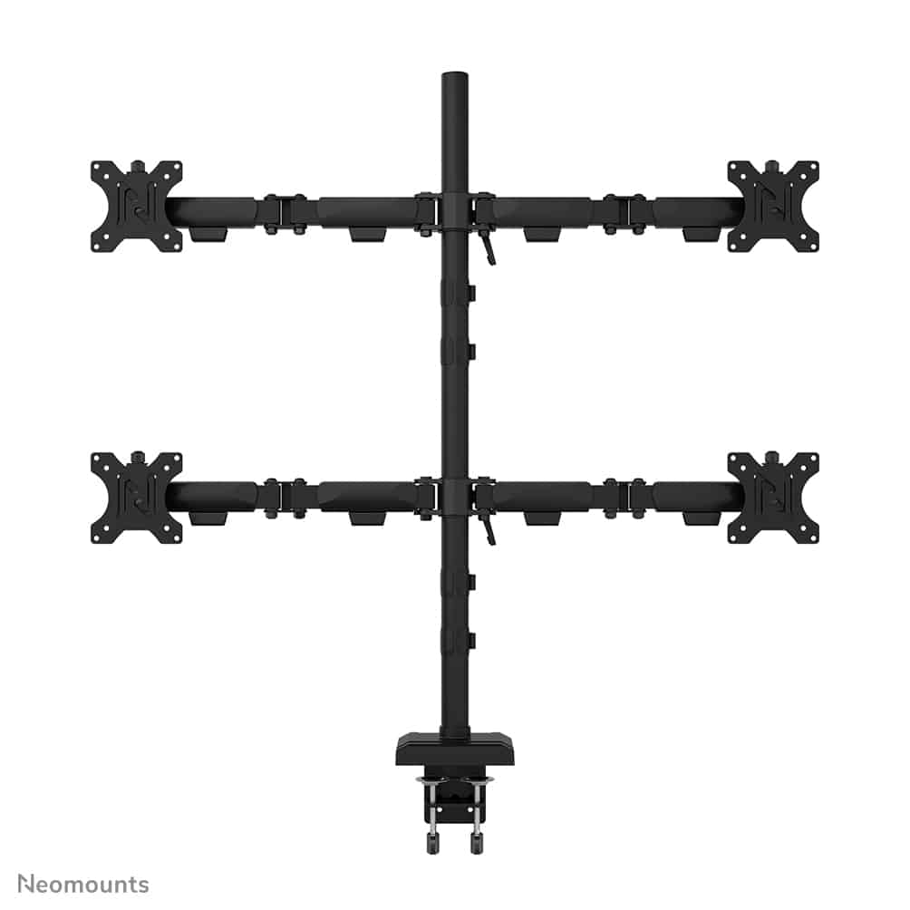 Neomounts DS60-600BL2-2 Quadruple monitorarm voor vier schermen 10-32" - Afbeelding 3