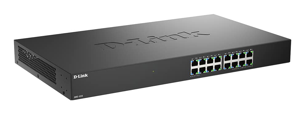 D-Link DMS-1016 Unmanaged L2+ 2.5G Ethernet (100/1000/2500) Zwart - Afbeelding 2