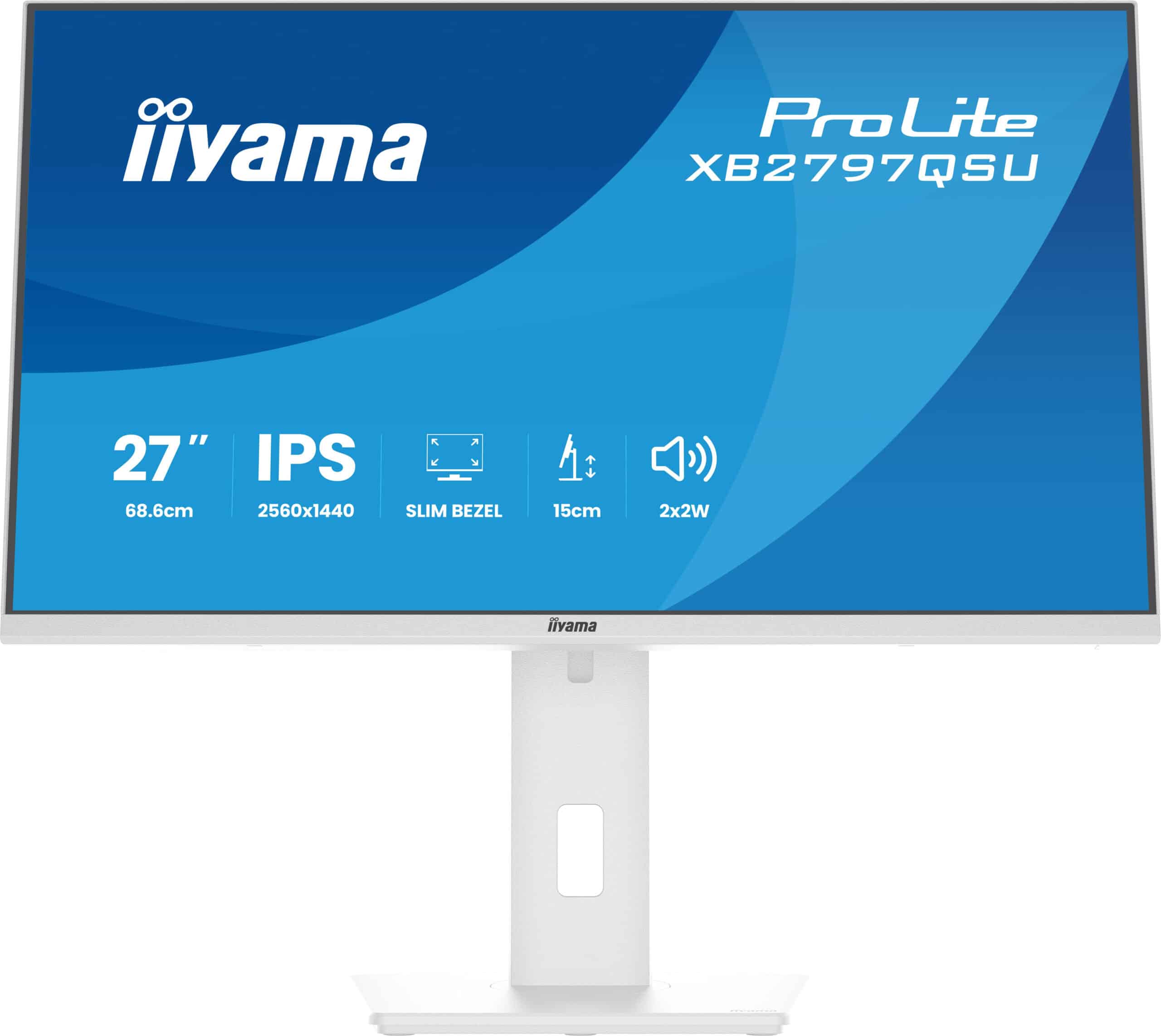 iiyama ProLite XB2797QSU-W1 computer monitor 68,6 cm (27") 2560 x 1440 Pixels Quad HD LED Wit - Afbeelding 5