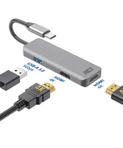 ACT USB-C 4K multiport adapter voor 2 HDMI schermen, USB-A datapoort - Afbeelding 4