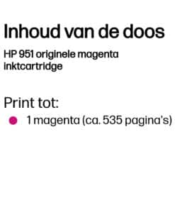 HP 951 originele magenta inktcartridge - Afbeelding 2