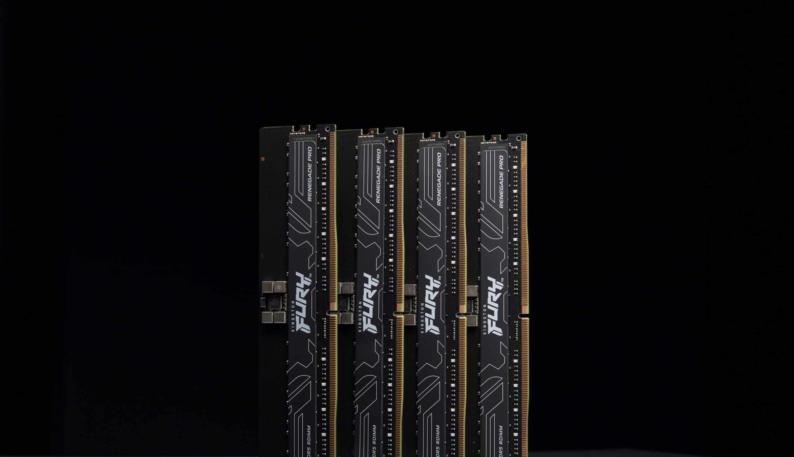 Kingston Technology FURY 64GB 7200MT/s DDR5 ECC Reg CL38 DIMM (Kit of 4) Renegade Pro Black - Afbeelding 6