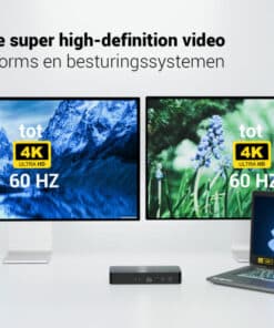 i-tec Universal Intelligent Dual Display Docking Station + Power Delivery 100W - Afbeelding 3