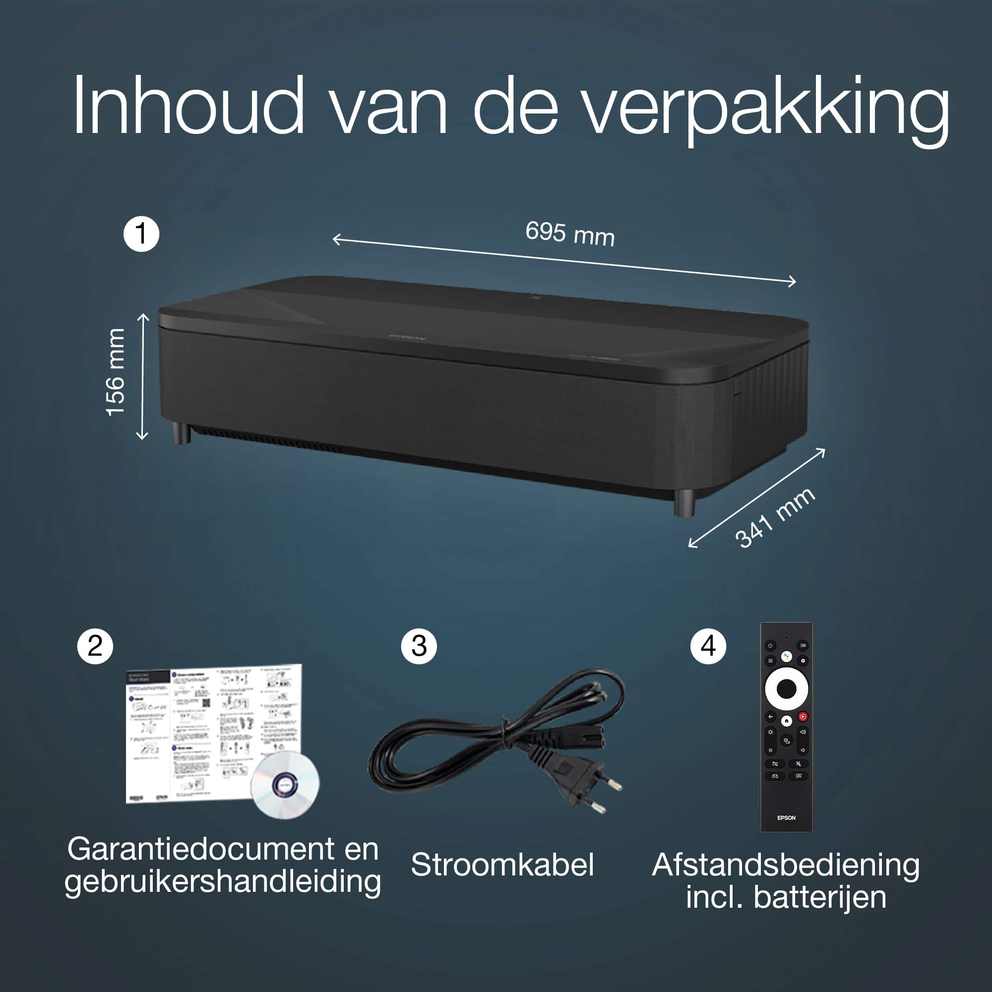 Epson EH-LS800B 4K PRO-UHD smart laserprojector, 4000 lumen, scherm van maximaal 150 inch - Afbeelding 4