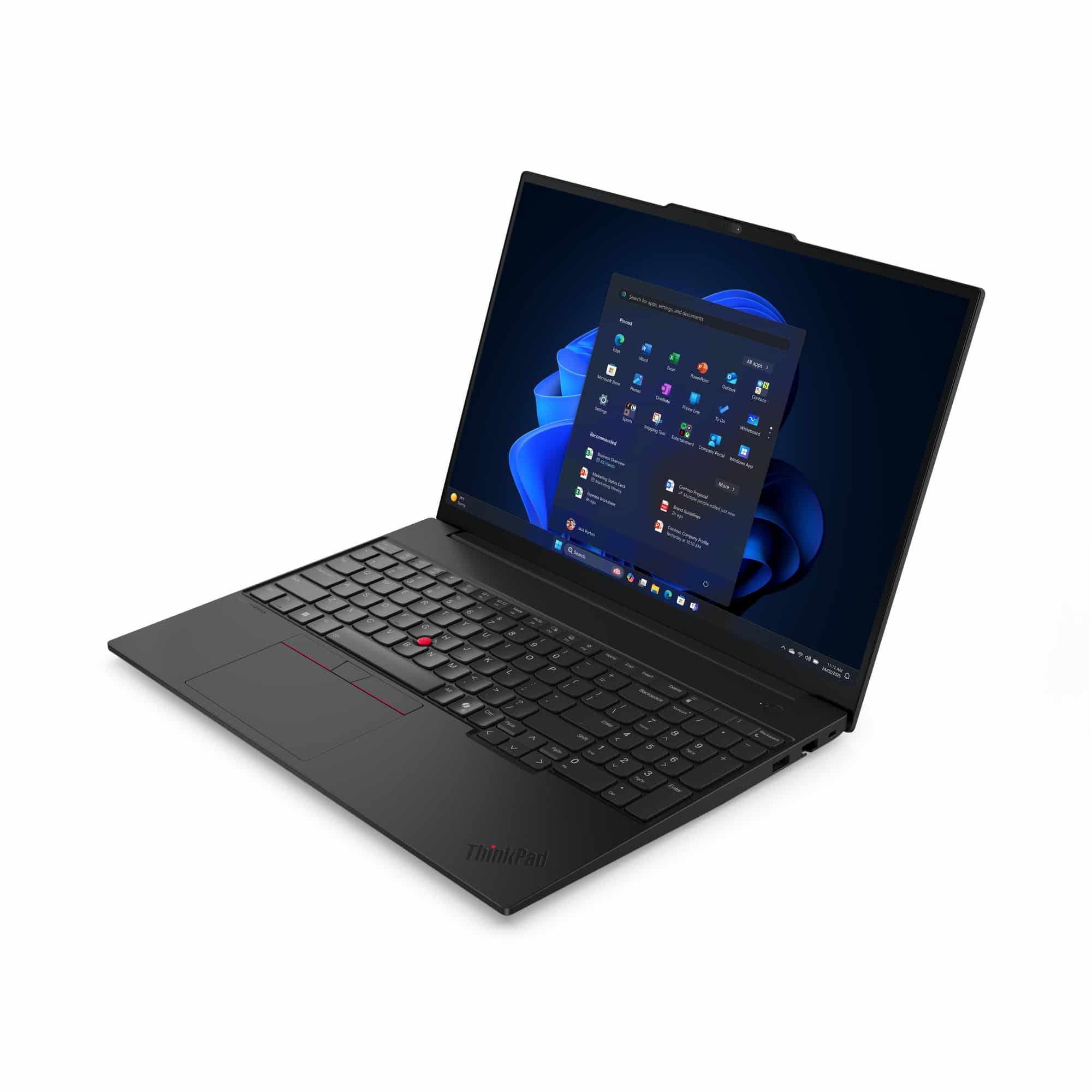 Lenovo ThinkPad E16 Gen 3 (Intel) Copilot+ PC Intel Core Ultra 5 226V Laptop 40,6 cm (16") WUXGA 16 GB LPDDR5x-SDRAM 512 GB SSD Wi-Fi 6E (802.11ax) Windows 11 Pro Engels Zwart - Afbeelding 2
