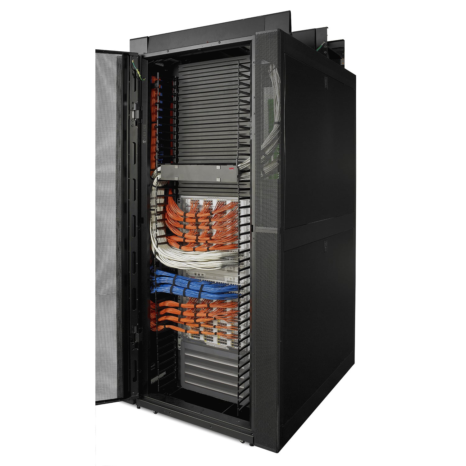 APC NetShelter SX 42U 750mm brede x 1200mm diepe netwerkbehuizing met zijden, zwart - Afbeelding 3