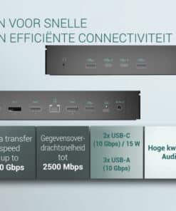 i-tec Universal 5x 4K/60Hz Display Docking Station + Power Delivery 100W - Afbeelding 2
