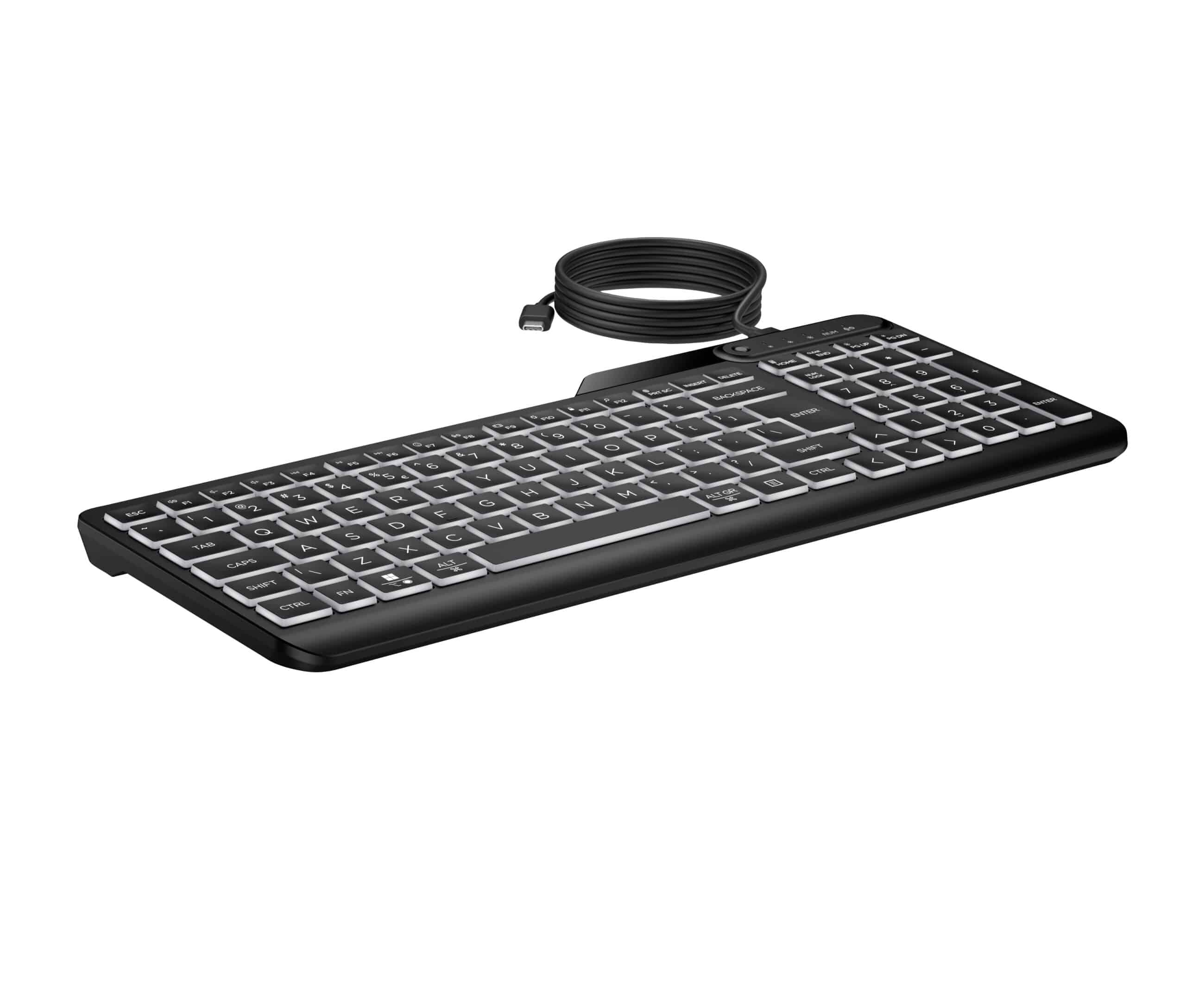 HP 405 Multi-Device BL WD KBD AZERTY BE toetsenbord Kantoor USB Zwart - Afbeelding 2