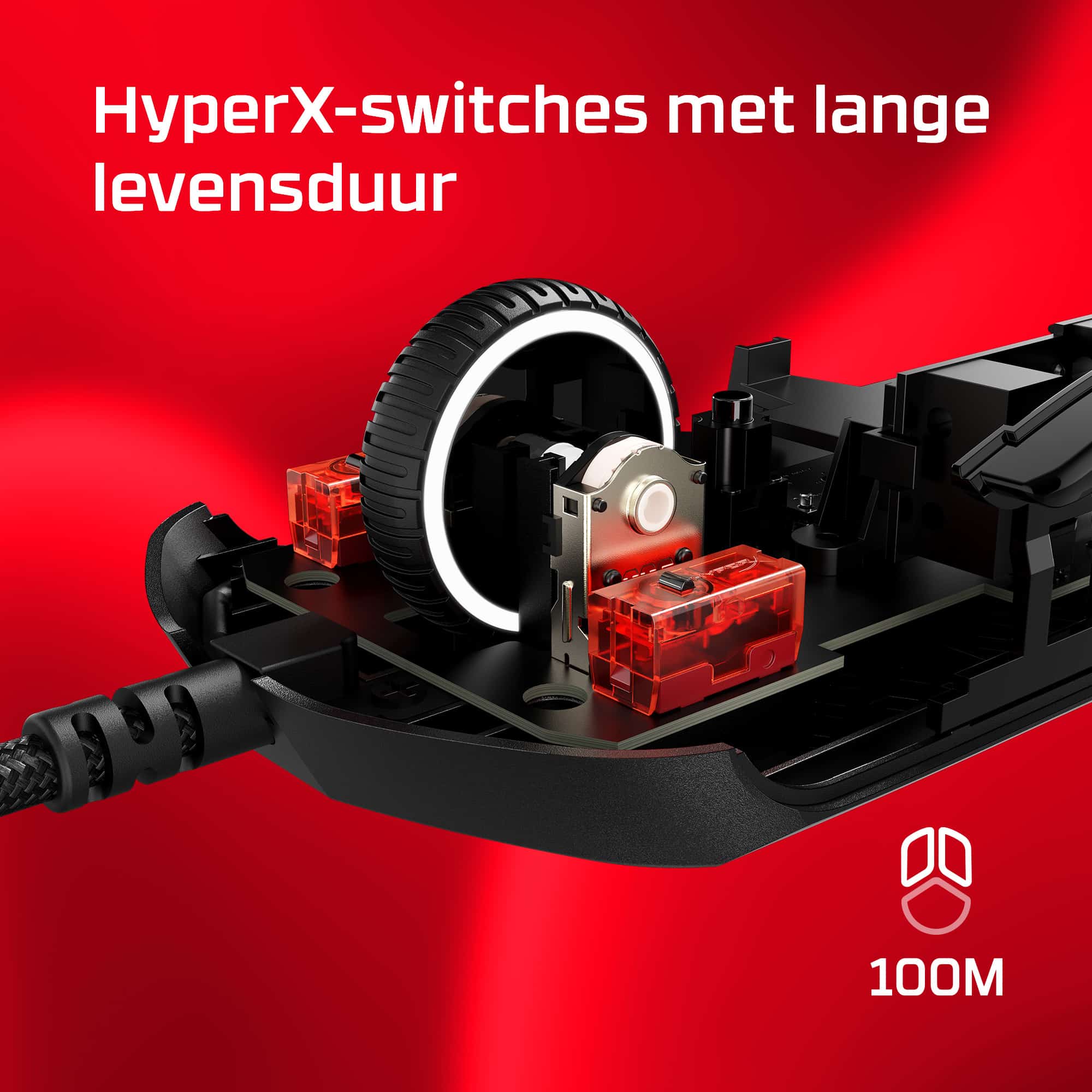 HyperX Pulsefire Haste 2 - gamingmuis (zwart) - Afbeelding 2