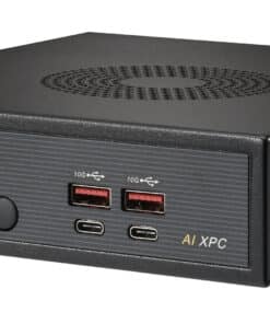 Shuttle Slim AI PC DN11H7 Intel Core Ultra 7 155H, Intel Arc graphics, 2xHDMI, 2x DP, 4x 2.5 Gbit LAN, VESA, 24/7 permanent gebruik Barebone - Afbeelding 4