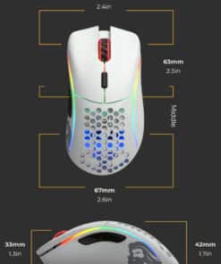 Glorious Gaming Model D muis Gamen Rechtshandig USB Type-A Optisch 12000 DPI - Afbeelding 8