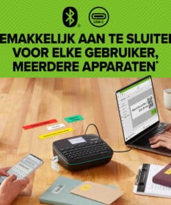 DYMO LabelManager Executive 640 CB draagbare labelprinterkit met draagtas en 3 labelcassettes | compacte QWERTY-labelmaker | Bluetooth- & USB-connectiviteit | compatibel met D1-labels - Afbeelding 6