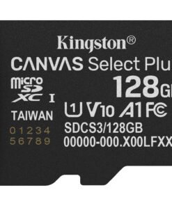 Kingston Technology 128GB micSDXC Canvas Select Plus Gen3 150R A1 enkel pakket zonder ADP