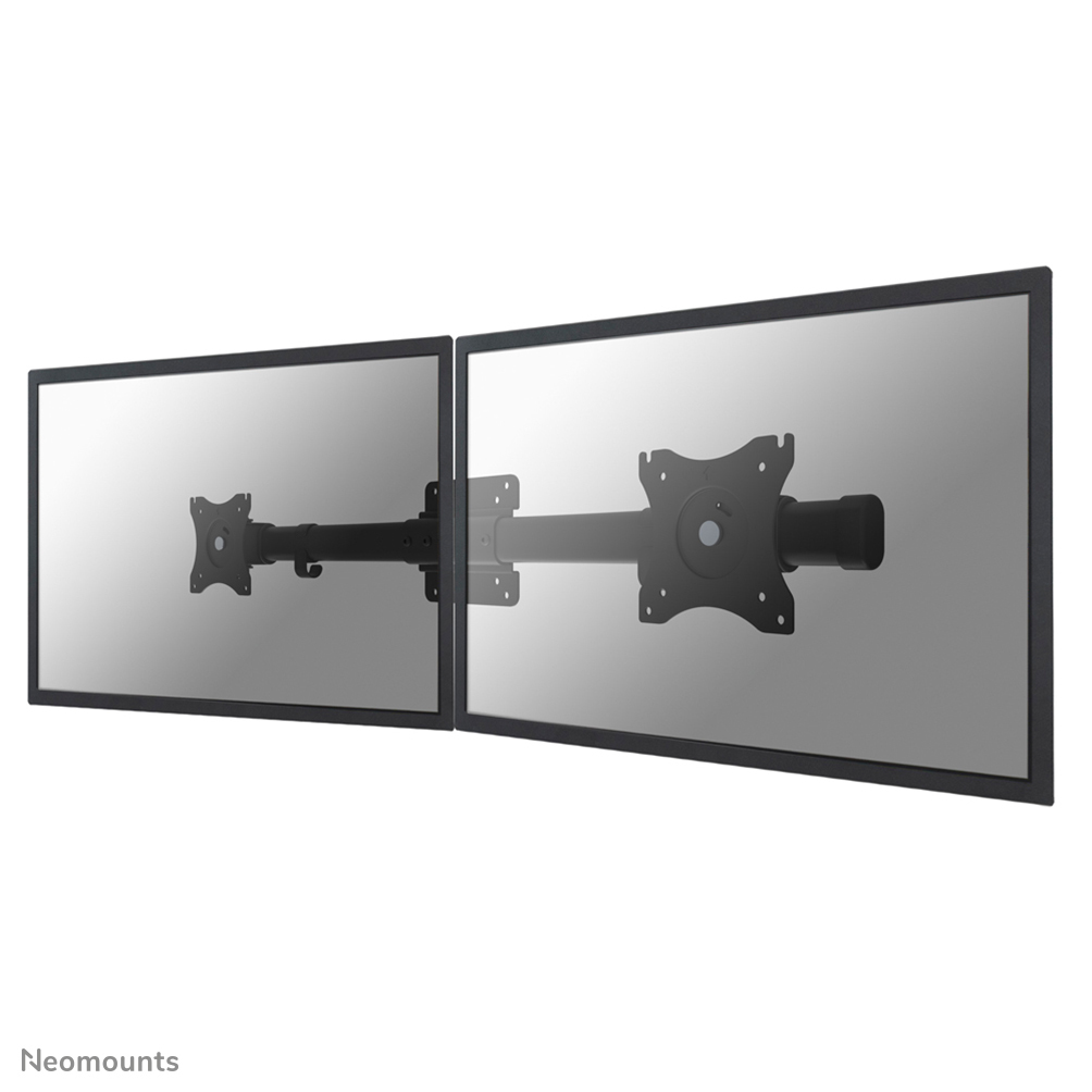 Neomounts FPMA-CB100BLACK Dual monitor adapter, 10-27", 10 kg, 75x75/ 100x100 mm, Black