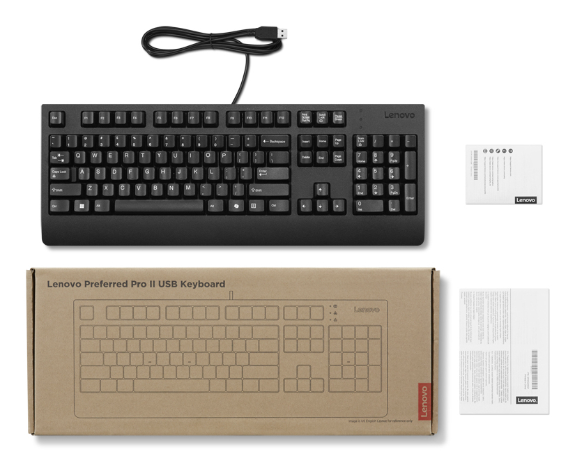 Lenovo Preferred Pro II toetsenbord Thuis/Werk USB Frans, Duits Zwart - Afbeelding 4