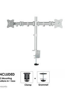 Neomounts NM-D135DSILVER NeoMouns flatscreen bureausteun Zilver - Afbeelding 2