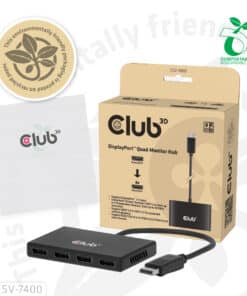 CLUB3D Quad DisplayPort Hub – 4 x 4K Resolution @ 30Hz, MST Support - Afbeelding 8