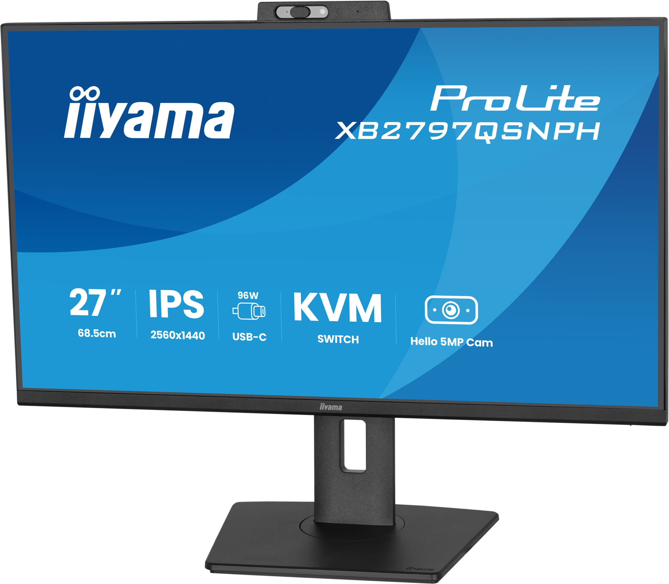 iiyama ProLite XB2797QSNPH-B1 27IN IPS LCD 4MS 2560X1440 350CD/M2 HDMI/DP/USB 2 computer monitor 68,6 cm (27") 2560 x 1440 Pixels Quad HD Zwart - Afbeelding 8