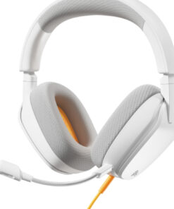 Glorious Gaming Glorious GHS Eternal - Stereo gaming headset voor pc, PS5, PS4, Xbox, Switch - Custom-tuned, gekantelde drivers, verstelbare, kristalheldere, afneembare mic, 3,5 mm - Duurzaam, dag/nacht comfort - Wit