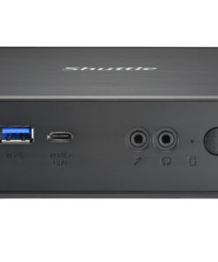 Shuttle XPC Nano PC NC40U, Intel Celeron 7305U, 1x HDMI, 1x DP,1xUSB-C/DP, 6x USB3.2, 1x 2.5" bay, 2x M.2, 1x LAN, RAID, 24/7 permanent gebruik, incl. VESA & Stand Barebone - Afbeelding 2