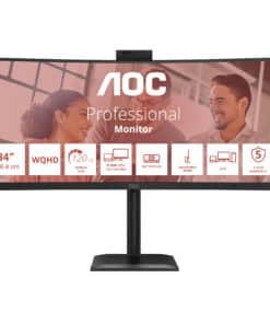 AOC CU34E4CW/75 computer monitor 86,4 cm (34") 3440 x 1440 Pixels Zwart - Afbeelding 2