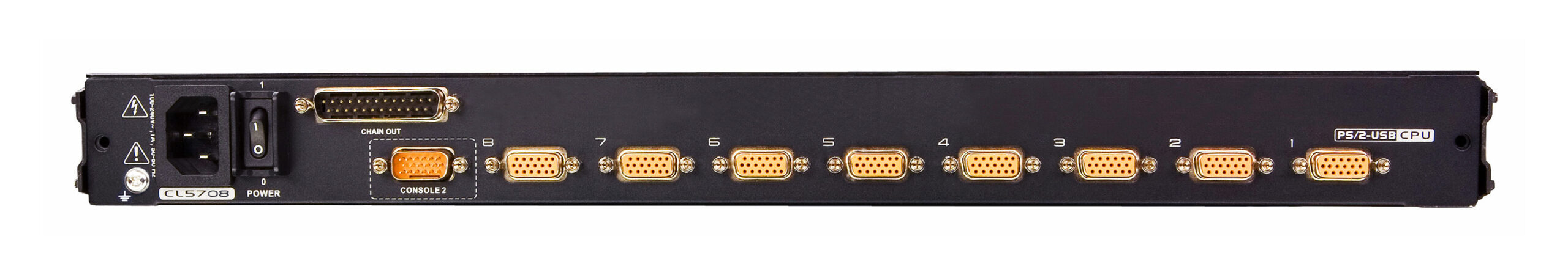 ATEN CL5708MW rack console 43,9 cm (17.3") 1920 x 1080 Pixels Metaal, Kunststof Zwart 1U - Afbeelding 2