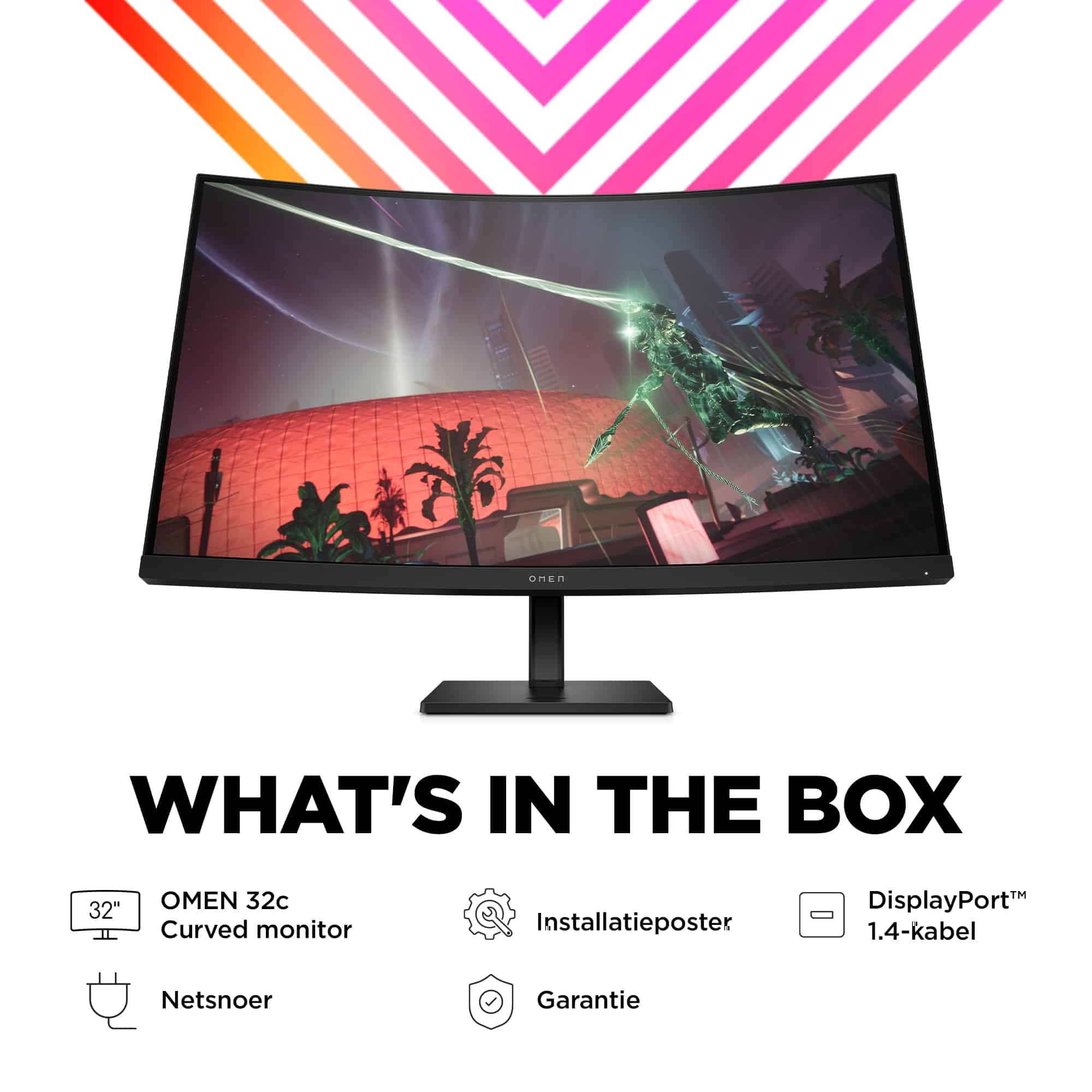 OMEN by HP 31,5 inch QHD 165 Hz Curved gaming monitor - OMEN 32c - Afbeelding 6