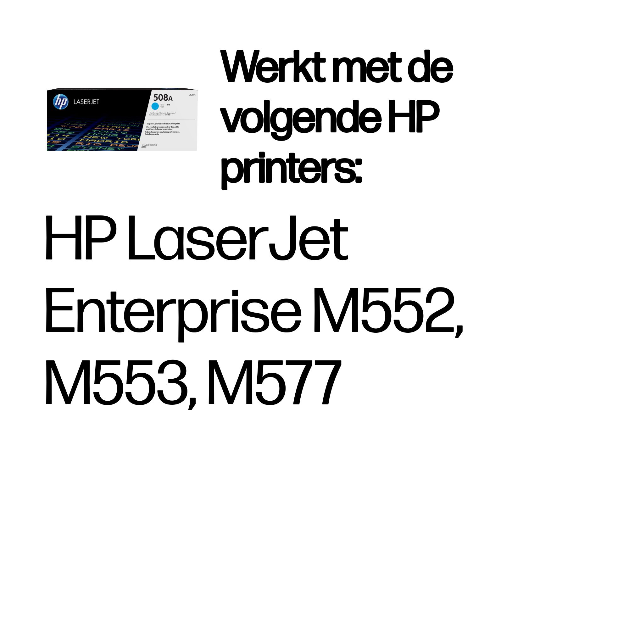 HP 508A originele cyaan LaserJet tonercartridge