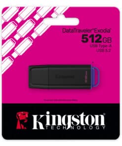Kingston Technology DataTraveler 512GB Portable USB 3.2 Gen 1 Exodia Black/Purple - Afbeelding 5