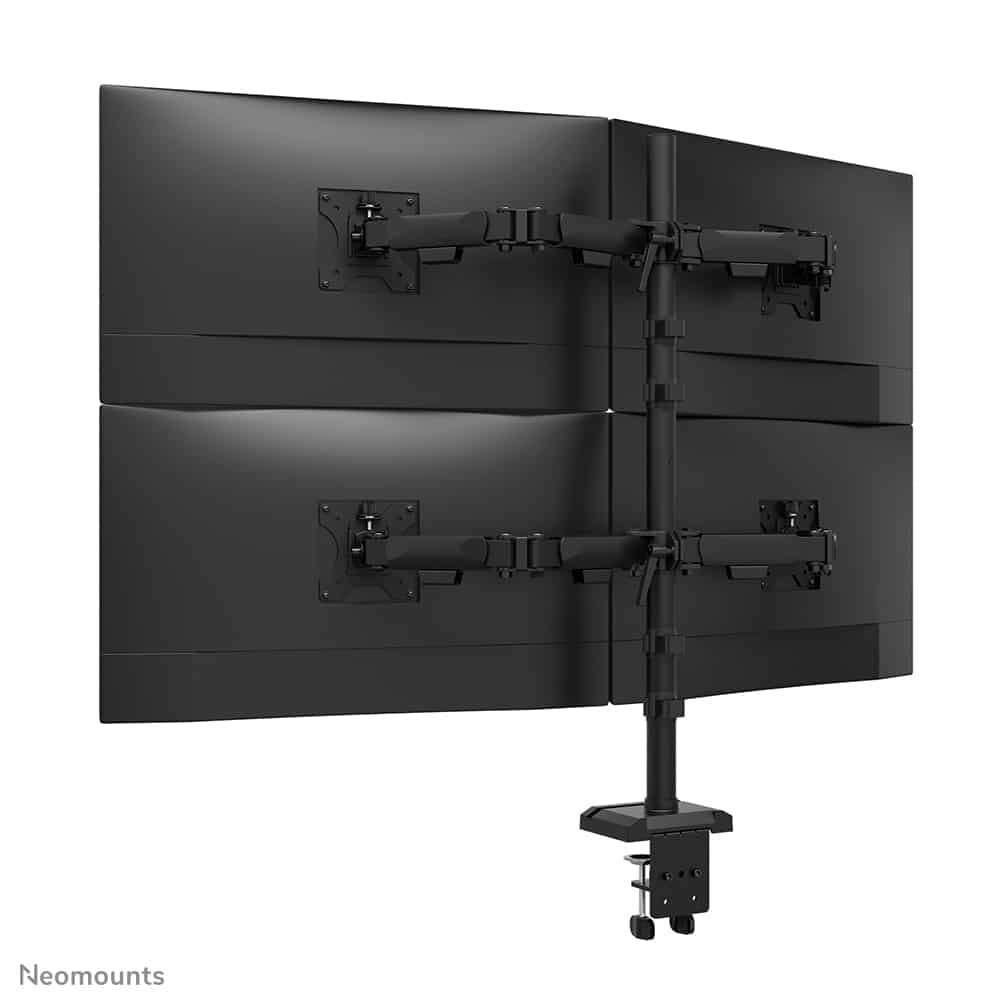 Neomounts DS60-600BL2-2 Quadruple monitorarm voor vier schermen 10-32" - Afbeelding 4