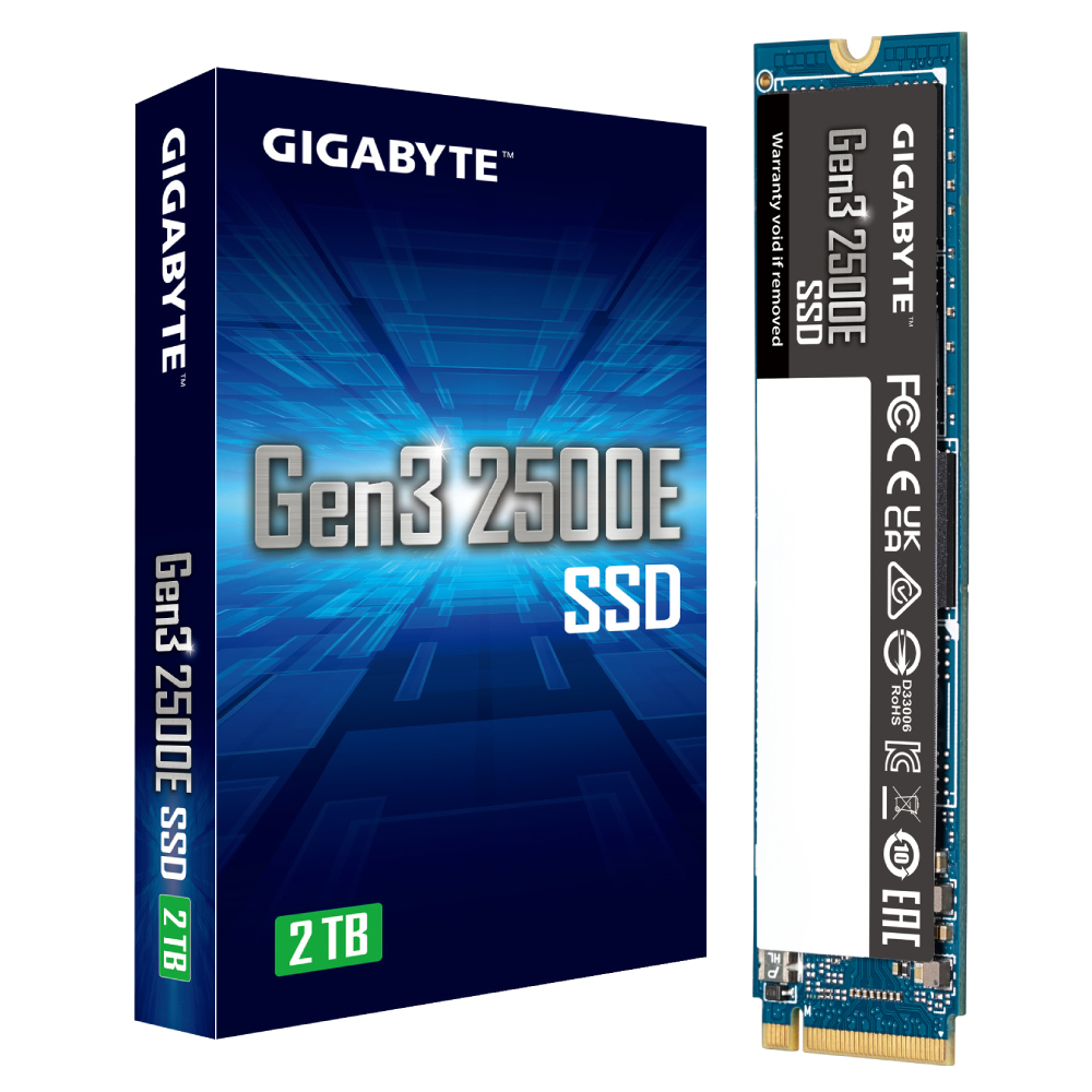 GIGABYTE Gen3 2500E SSD 2TB M.2 PCI Express 3.0 NVMe 3D NAND - Afbeelding 6