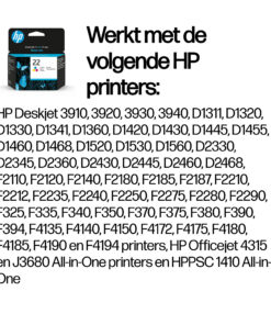 HP 22 originele drie-kleuren inktcartridge