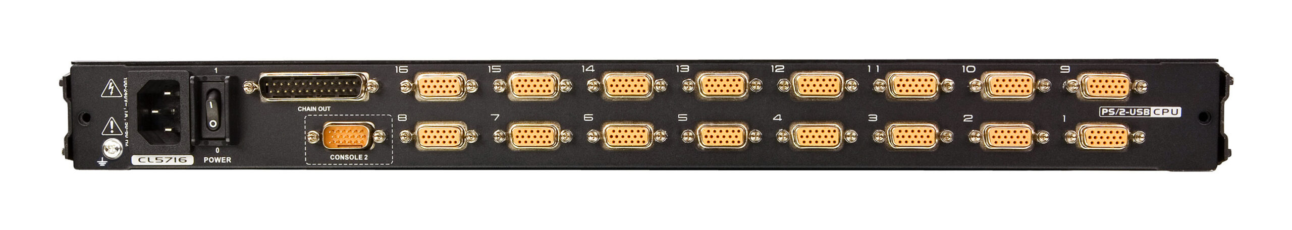 ATEN CL5716MW rack console 43,9 cm (17.3") 1920 x 1080 Pixels Metaal, Kunststof Zwart 1U - Afbeelding 2