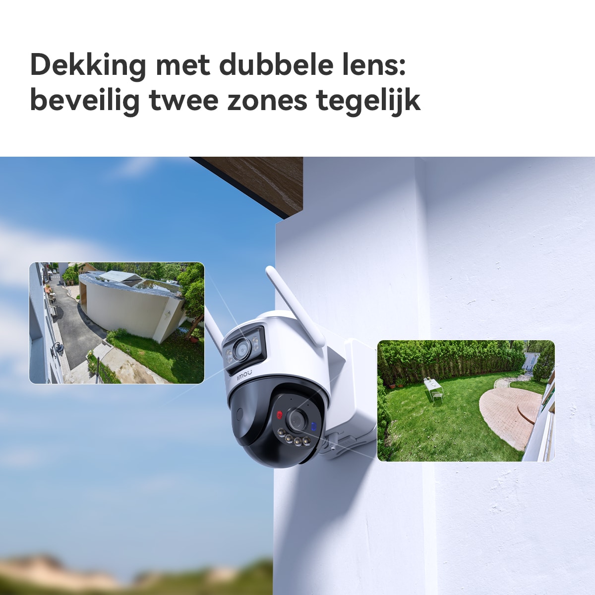 Imou AOV Dual 5MP + 5MP Turret IP-beveiligingscamera Buiten 2880 x 1620 Pixels Muur - Afbeelding 6