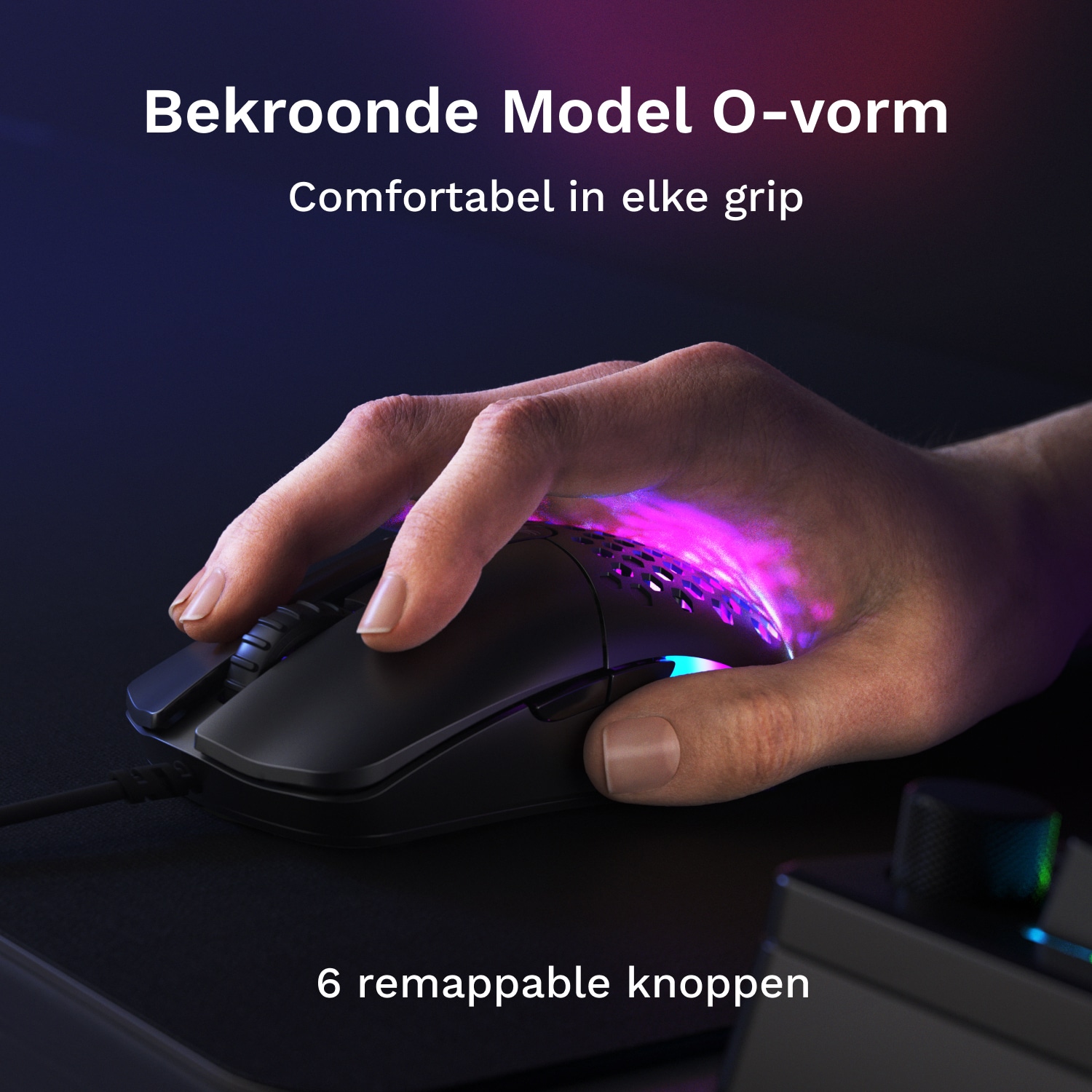 Glorious Gaming Glorious Model O Eternal - Ultralichte bedrade RGB-gamemuis - Zwart - Afbeelding 3