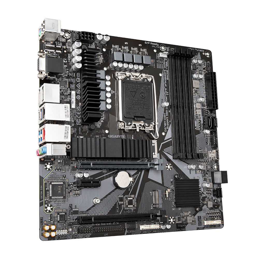 GIGABYTE Q670M D3H moederbord Intel Q670 LGA 1700 micro ATX - Afbeelding 3